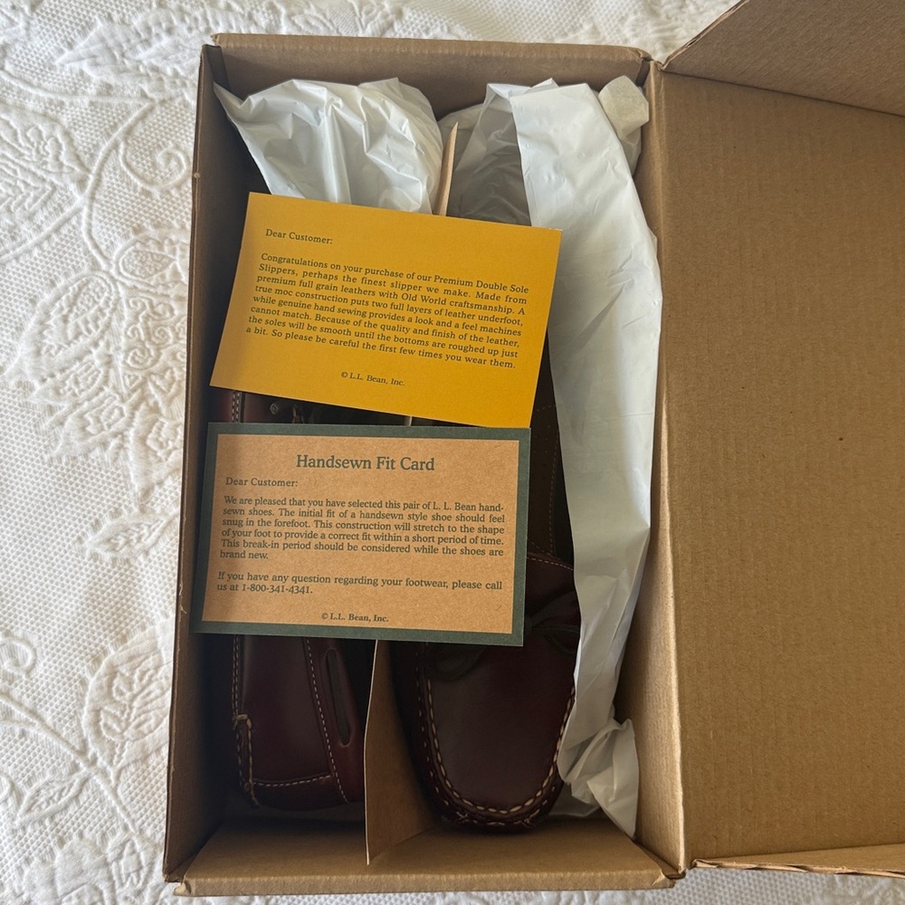 LL Bean leather bottom slippers - Picture 4 of 5